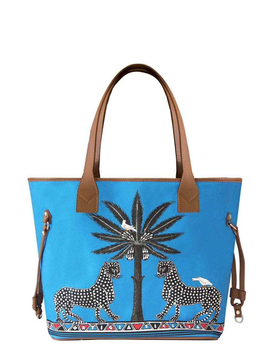 Canvas Gattopardo Tote Bag