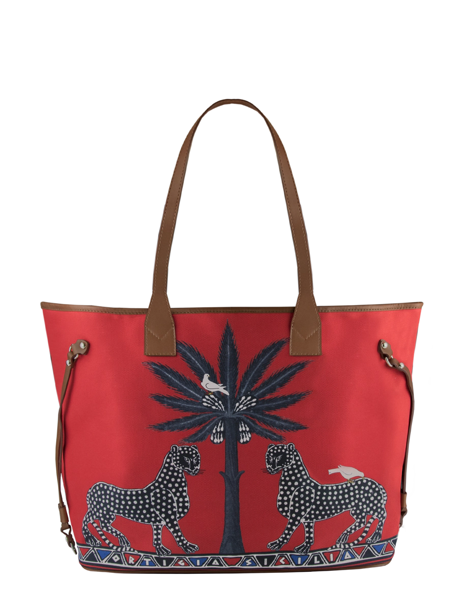 Canvas Gattopardo Tote Bag