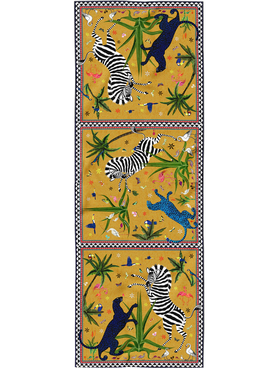 Ocelot Silk Scarf