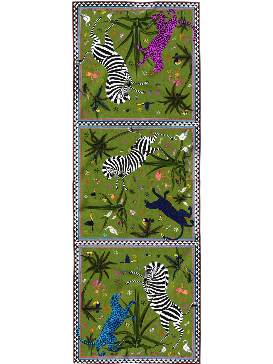 Ocelot Silk Scarf