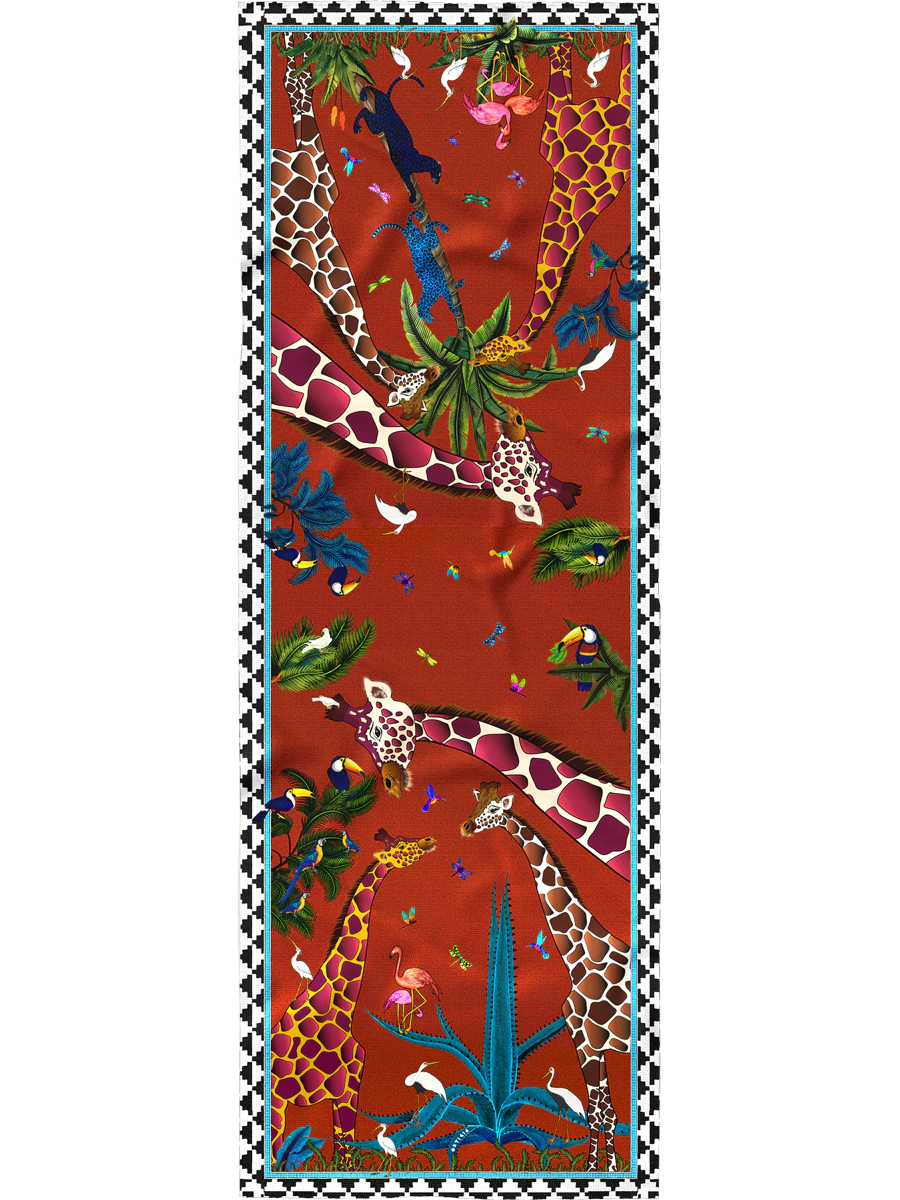 Ocelot Silk Scarf