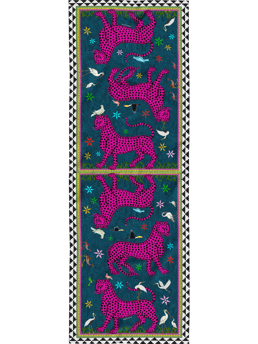 Ocelot Silk Scarf