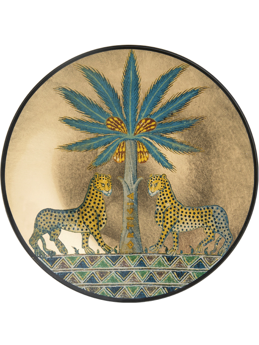 Large Round Glass Plate