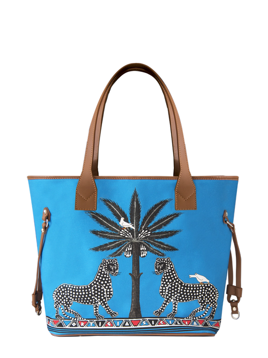Canvas Gattopardo Tote Bag